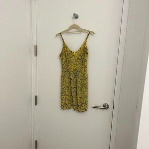 Myne Yellow/Black Floral Mini Dress 4